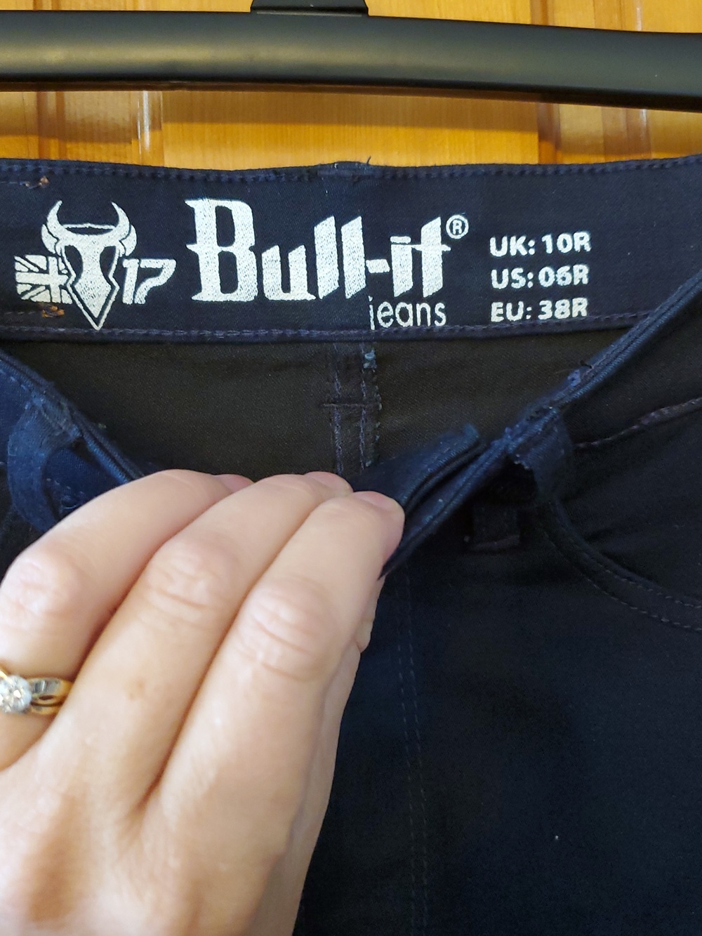 Bull-it Jeans Fury Womens Motorcycle Jeggings With Pads SP120 Lite in Dark Blue - Picture 2 of 9